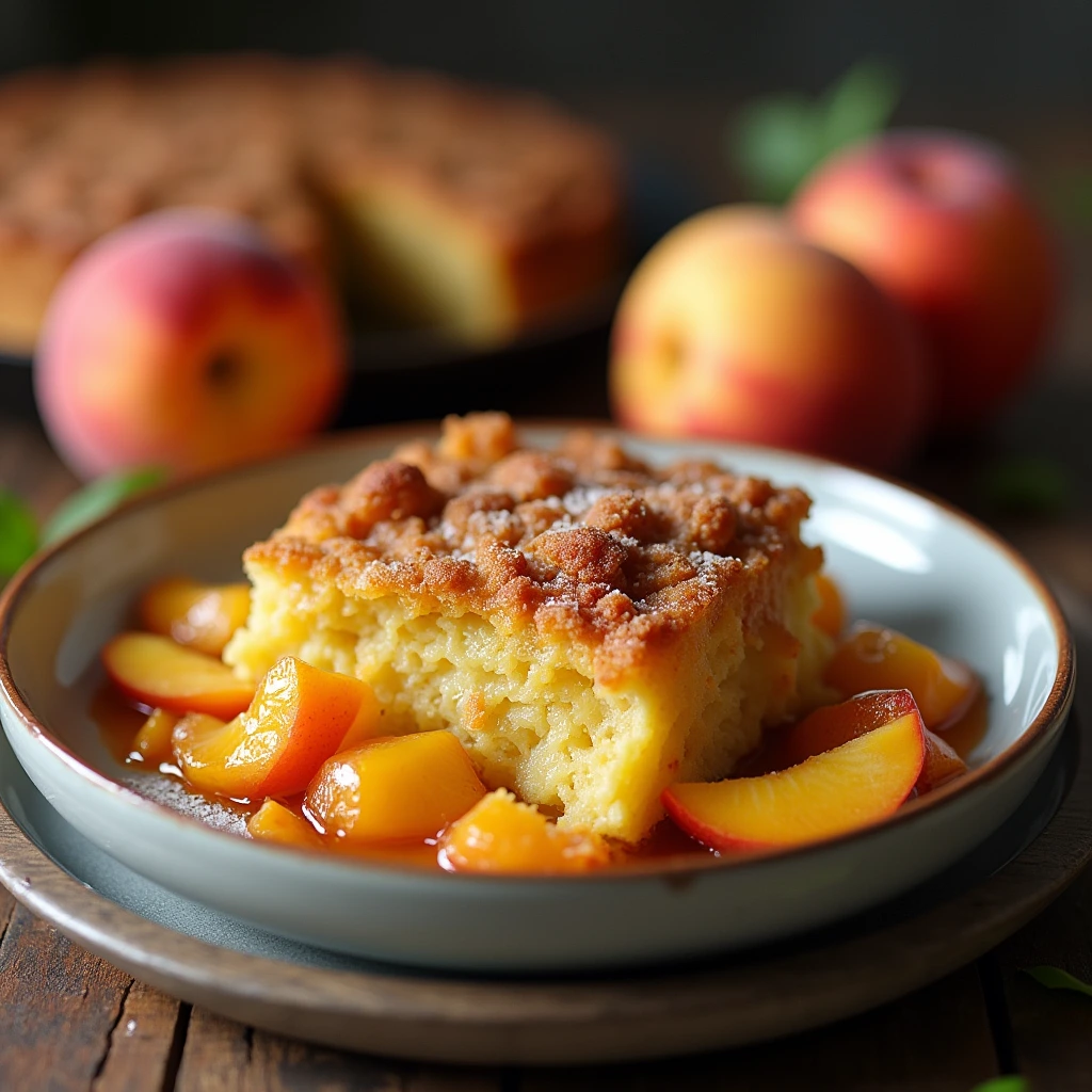 Peach Dump Cake Recipe